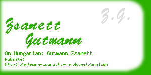 zsanett gutmann business card